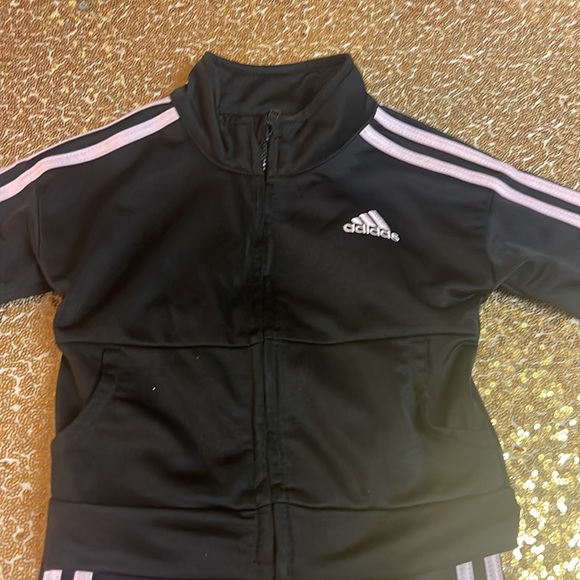 Black and Pink Adidas Track Suit - Picture 2 of 6